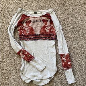 Free People Thermal w/ cowhead design!